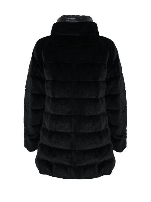 Piumuno in eco-fur Nero Herno | PI002123D 126309300